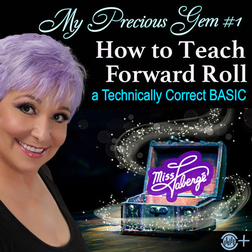 Miss Fabergé How to Teach the Forward Roll beginner acro teaching video