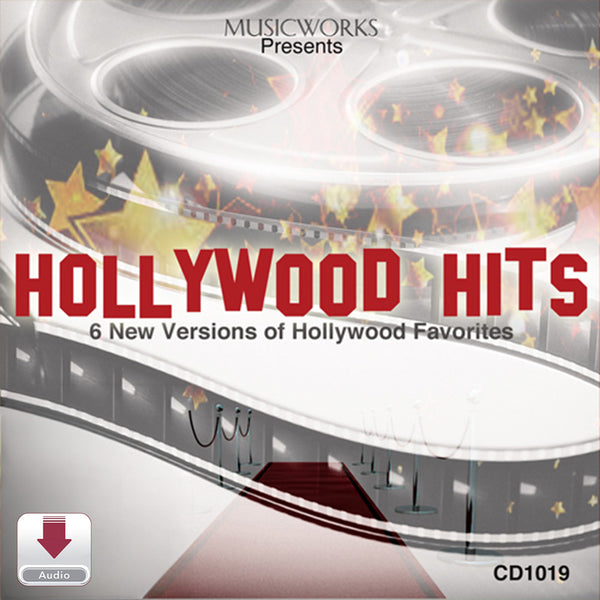 MusicWorks Radio Hits Vol. 1 Digital Download cover featuring a vintage tabletop radio with the subtitle 6 New Versions of Radio Classics.