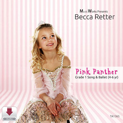 Pink Panther grade 1 ballet song for ages 4 to 6 by Becca Retter MusicWorks cover image