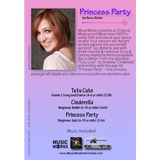 Princess Party by Becca Retter – back cover with details for three princess-themed recital dances