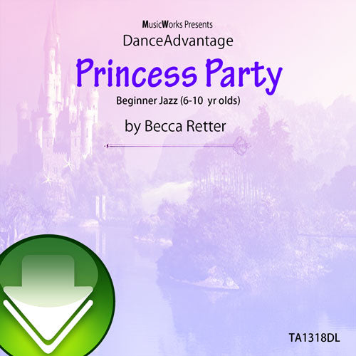 Princess Party by Becca Retter – beginner jazz dance cover with a pastel princess castle background