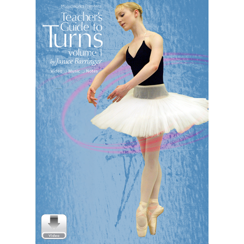 Teacher’s Guide to Turns Volume 1 ballet video cover featuring Sarah Lamb in a white tutu en pointe.