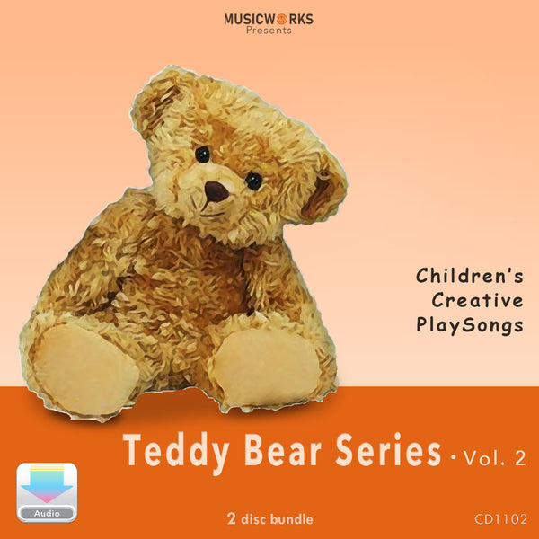 Teddy Bear Series Vol. 2 preschool dance digital cover with teddy bear and blue background.