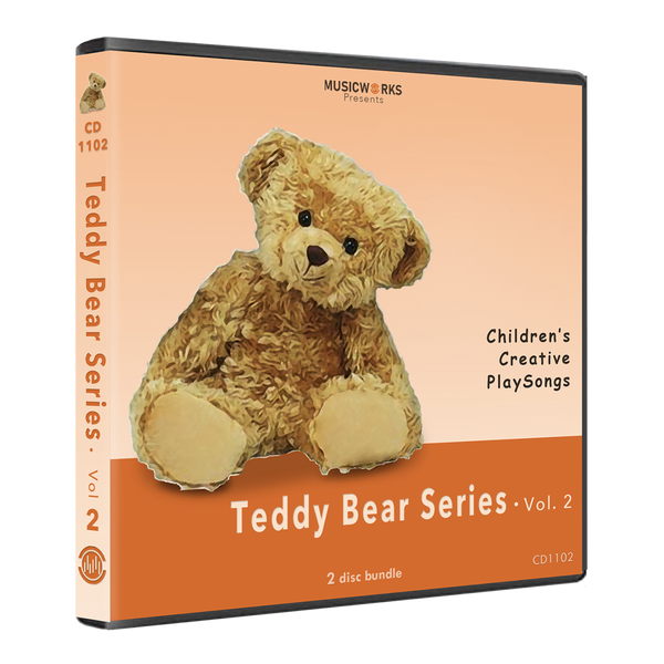 Teddy Bear Series Vol. 2 preschool dance CD case with teddy bear cover art.