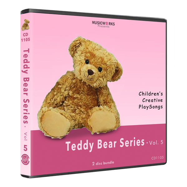 Teddy Bear Series Vol. 5 preschool dance CD case with teddy bear cover art.
