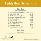 Teddy Bear Series Vol. 6 back cover with track listing for preschool dance.