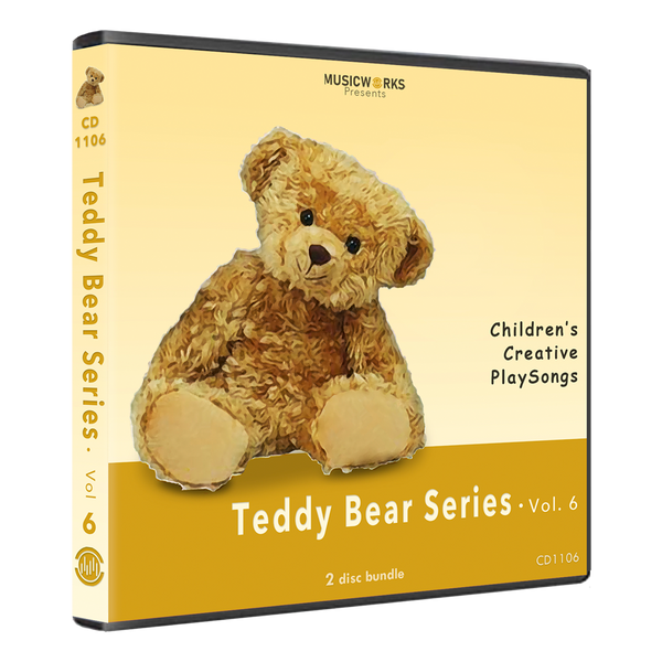 Teddy Bear Series Vol. 6 preschool dance CD case with teddy bear cover art.