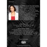 Back cover of Tia Jarrett Jazz Funk Across the Floor Intermediate Level with class details and artist bio by MusicWorks