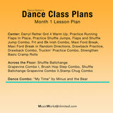 Dance Class Plans, Grd 4 Tap Month 1