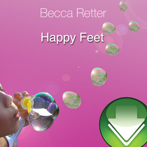 Happy Feet by Becca Retter – Grade 1 tap dance cover with bubbles on a bright pink background