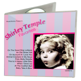 Shirley Temple Favorites audio by Al Gilbert – back cover with track listing.