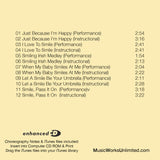 Smile Vol 2 happy songs and dances audio by Al Gilbert back cover with track listing.
