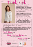 Think Pink by Becca Retter – back cover with details for three recital dances