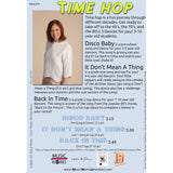 Time Hop by Becca Retter – back cover with details for three recital dances